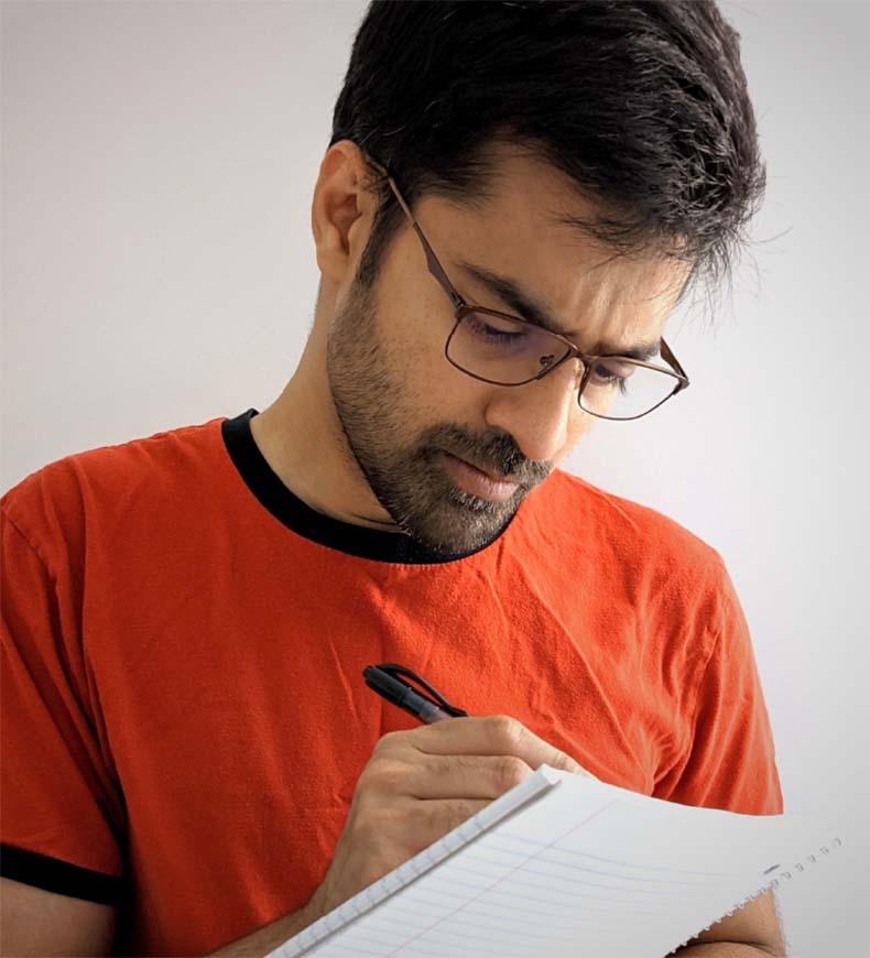 Scientist logging data in notebook