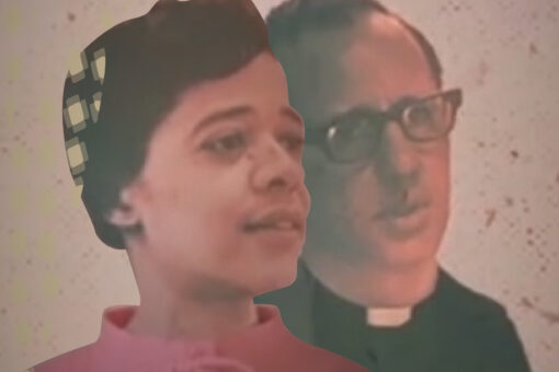 Illustration of Vel Phillips and James Groppi