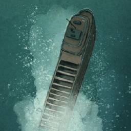Illustration of shipwreck