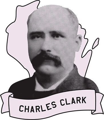 Charles Clark portrait illustration