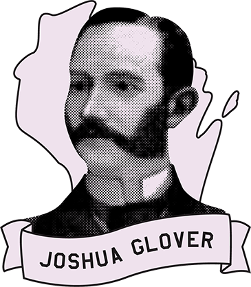 Joshua Glover portrait illustration